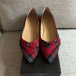 Fabric holiday Talbots holiday shoe